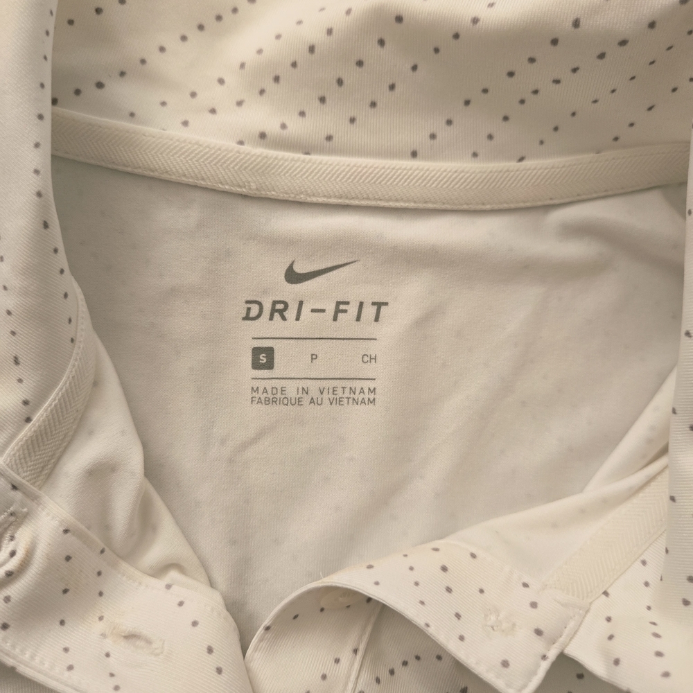 Nike White Geometric Sleeveless Polo Tank - Picture 5 of 6